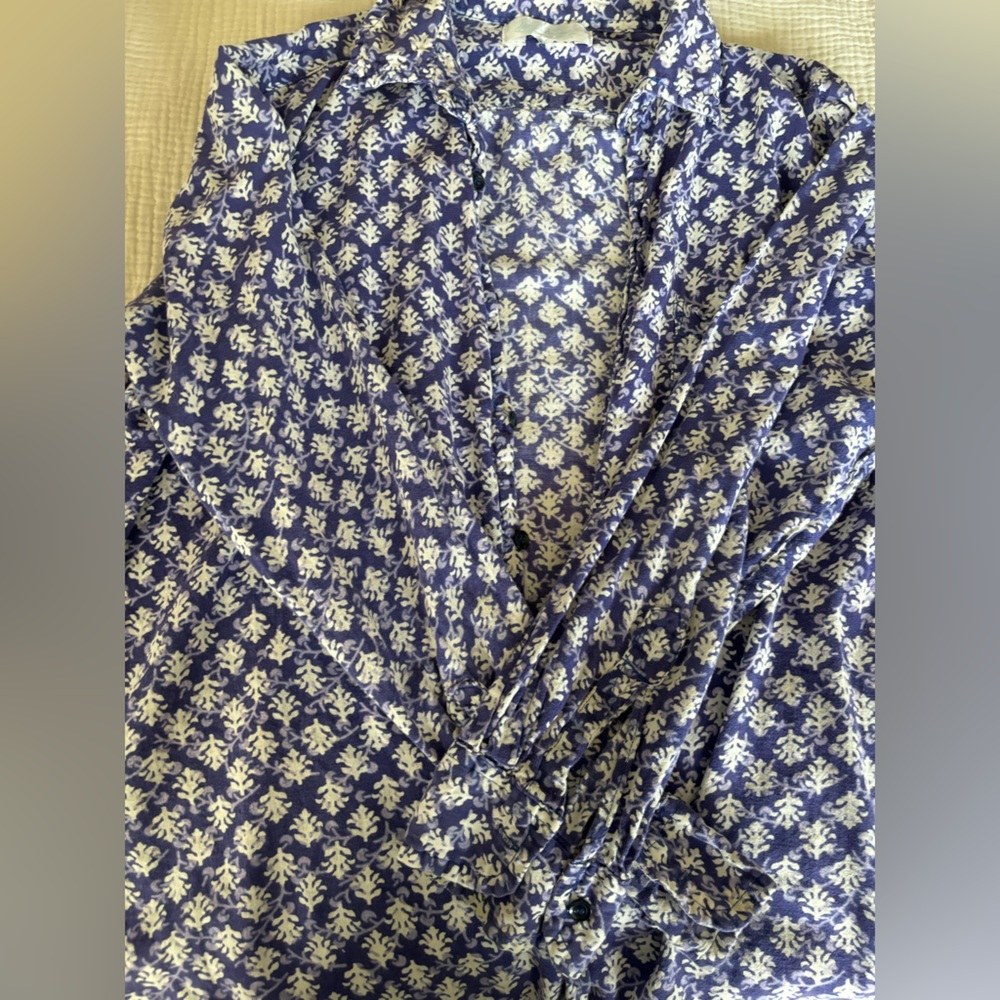 Block print button down - Picture 4 of 4